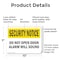 Signmission Do Not Open Door Alarm Will Sound OSHA Security Notice Sign, Plastic, 10in W x 7in L, 2PK OS-2PACK-SN-P-710-L-11520 - alternate 4